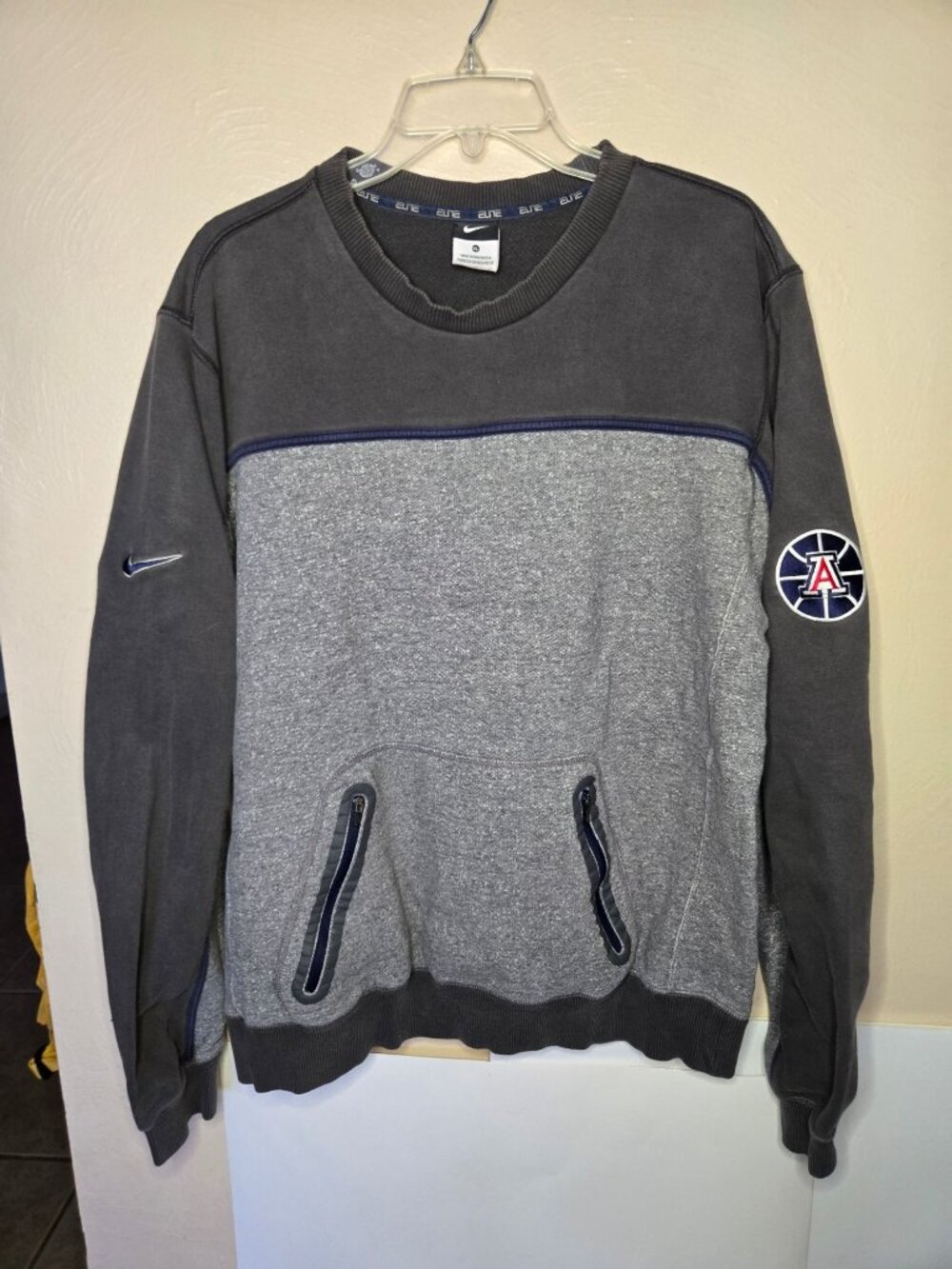 Nike Elite University Of Arizona Basketball Strength Coach Rounds Sweatshirt